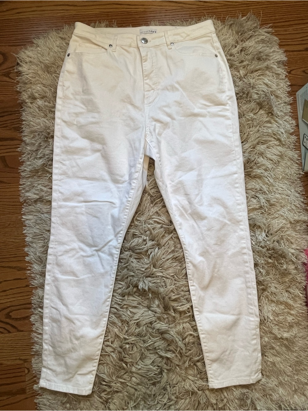 Loft White Jeans